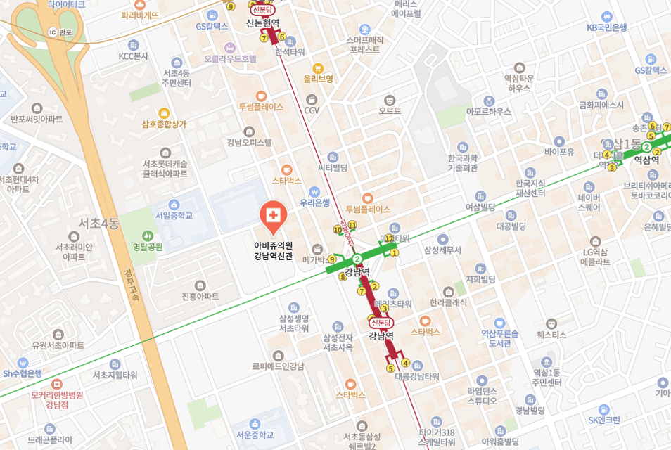 강남점 신관 Main Contact Us